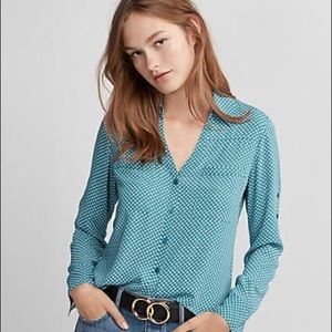 SOLD - Express Polka Dot Portofino Shirt